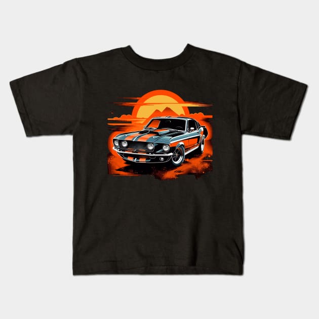 Shelby Mustang Kids T-Shirt by Dawn Star Designs